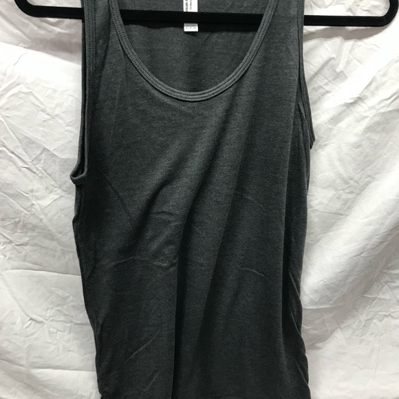 NEW 2 Pack American Apparel TriBlend Tri Blend Dark Gray Tank Top XS & S unisex - Picture 3 of 9